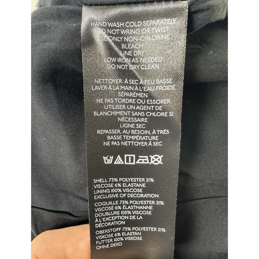 Anthropologie Maeve Scallop Skort US Size 10 Black New - Picture 12 of 12